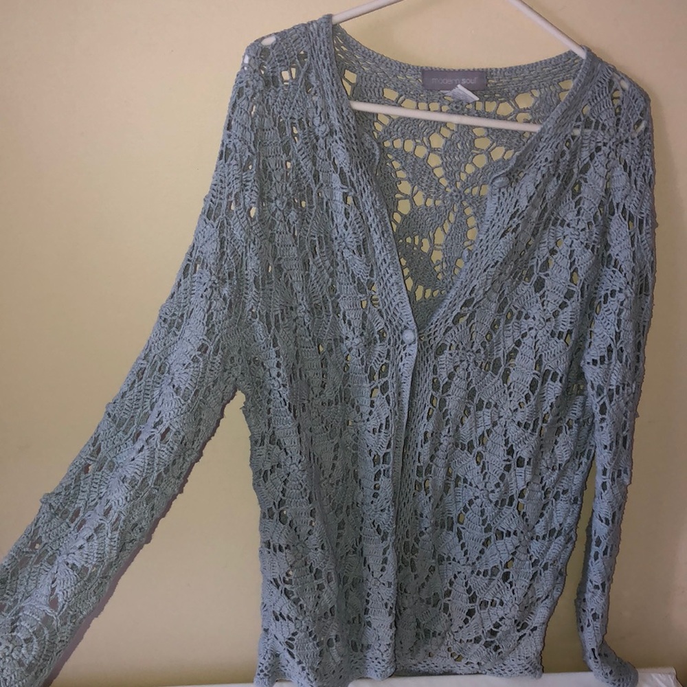 Vintage crochet sweater